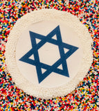 Star of David Sugar Cookies with Nonpareils