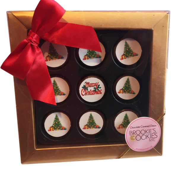 Merry Christmas Mini Chocolate Oreos