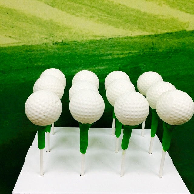 Golf Ball Cake Pops 