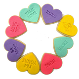 Valentine's Day Conversation Heart Cookies - gifts