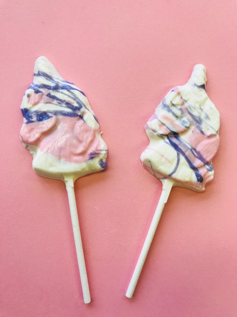 Pink Unicorn Lollipops