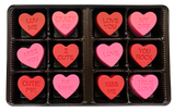 Romantic Sayings Mini Chocolate Covered Oreo Hearts - Valentine's Day, Anniversary Gifts