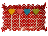 Valentine's Day Conversation Heart Chocolate Lollipops