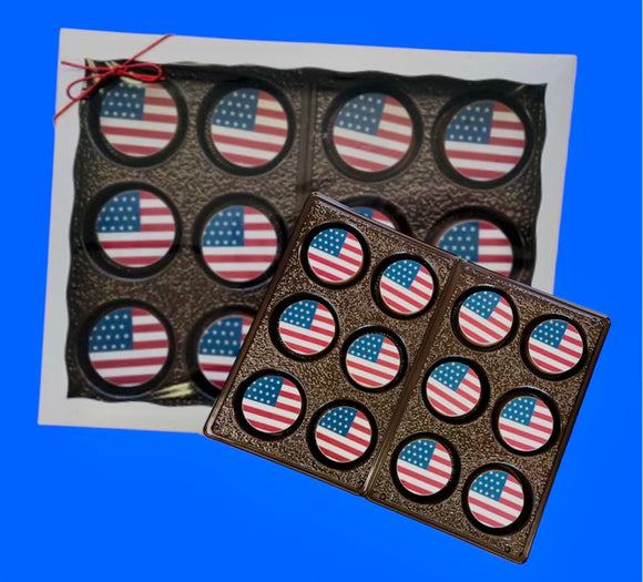 American Flag Chocolate Covered Oreo Gift Box