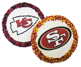 Super Bowl Team Sugar Cookies with Nonpareils