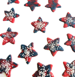 Red, White and Blue Star Cookies - July 4th