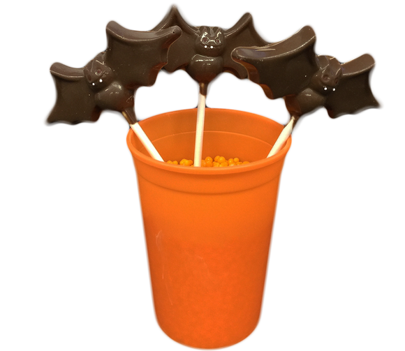 Chocolate Bat Lollipops