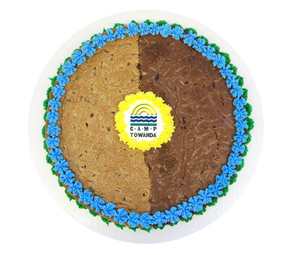 The Brookie Cookie Cake with Logo
