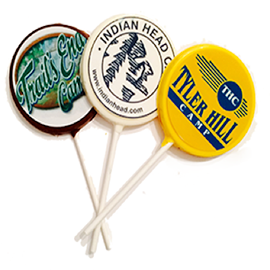 Custom Logo Chocolate Lollipops