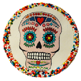 Sugar Skull Cookies with Nonpareils