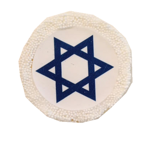 Star of David Sugar Cookies with Nonpareils