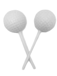 White Chocolate Golf Ball Lollipops