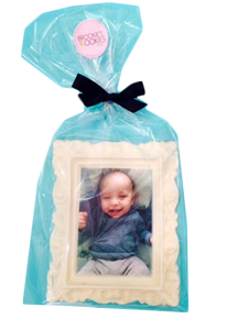 Custom Chocolate Baby Picture Frame with Image