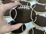 Football Sugar Cookies