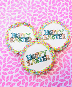Hoppy Easter Sugar Cookies With Nonpareils 
