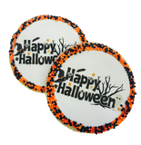 "Happy Halloween" Sugar Cookies with Nonpareils