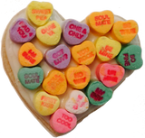 Valentine's Day Conversation Heart Topped Cookies