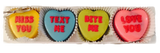 Chocolate Covered Oreo Conversation Hearts 4 Pack