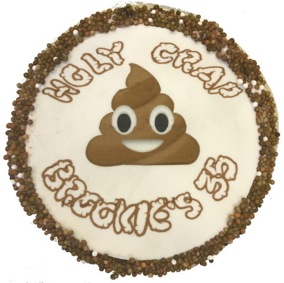 Holy Crap Poop Emoji Birthday Cookies