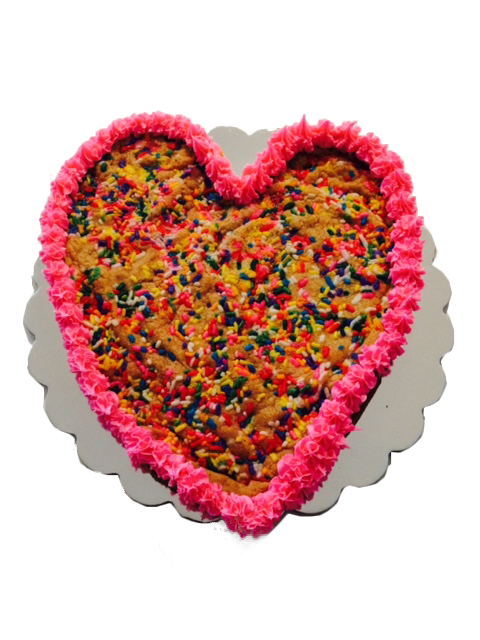 Heart - Shaped Cookie Cake