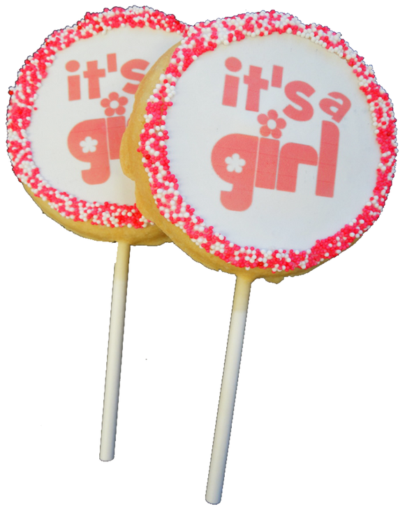 It's a Girl! Cookie Pops