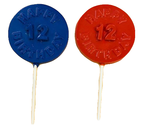 Custom Birthday Chocolate Lollipops