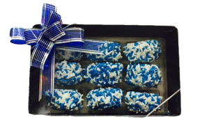 Hanukkah Chocolate Covered Cookie Sandwiches 