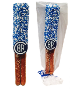 Chocolate Covered Pretzels With Sprinkles/Logo
