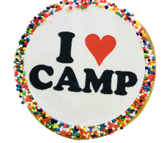  I Love Camp Sugar Cookies with Nonpareils