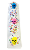 White Chocolate Covered Oreos with Candy Skull Topper