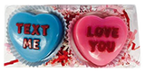 Chocolate Covered Oreo Conversation Hearts 2 Pack