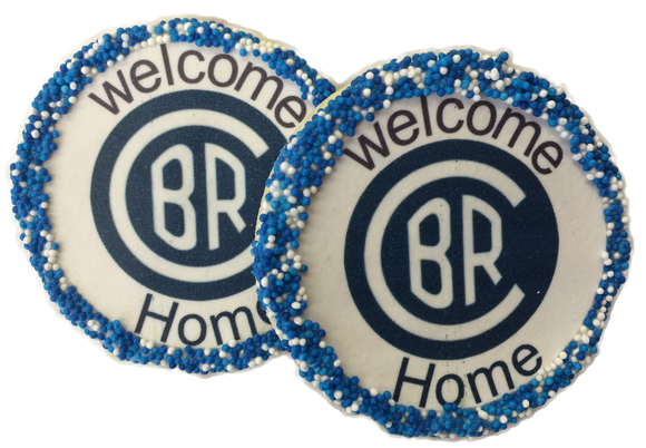 Customized Camp Logo Welcome Home Sugar Cookies